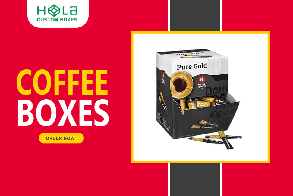 custom coffee boxes packaging with logo 